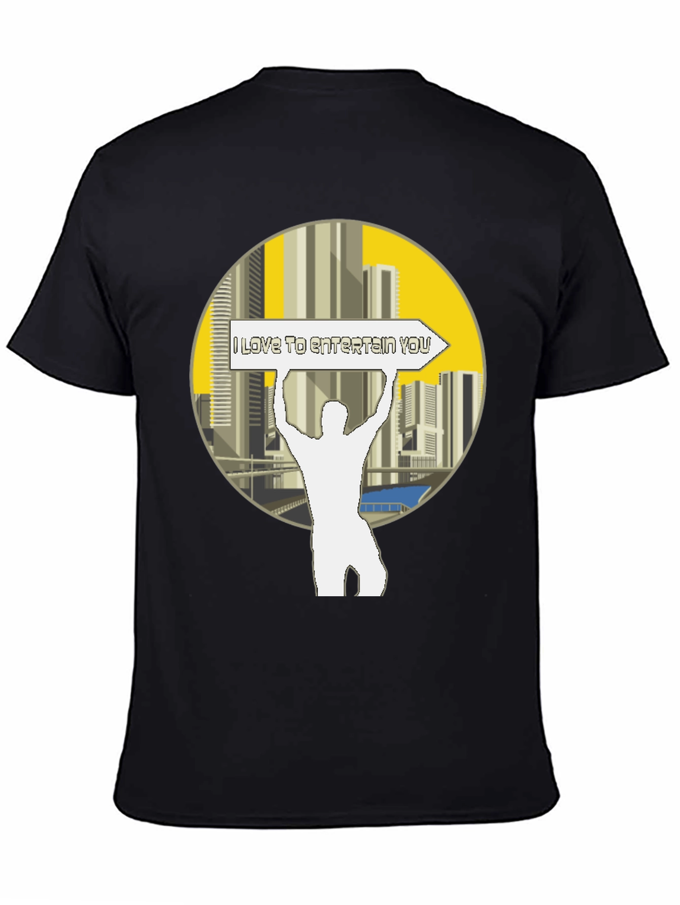 Entertain You Graphic Tee - Black