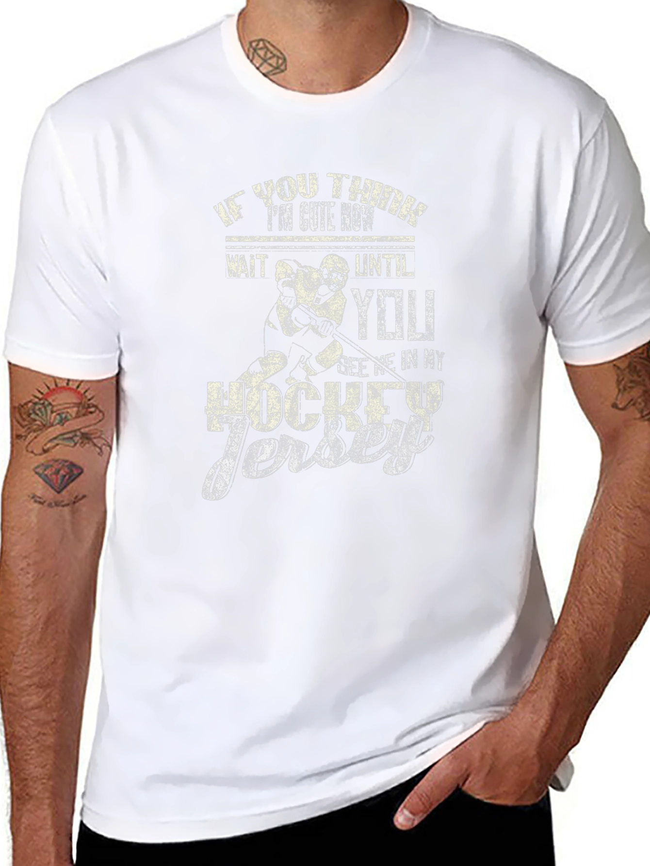 Funny Hockey Jersey T-Shirt for Hockey Fans
