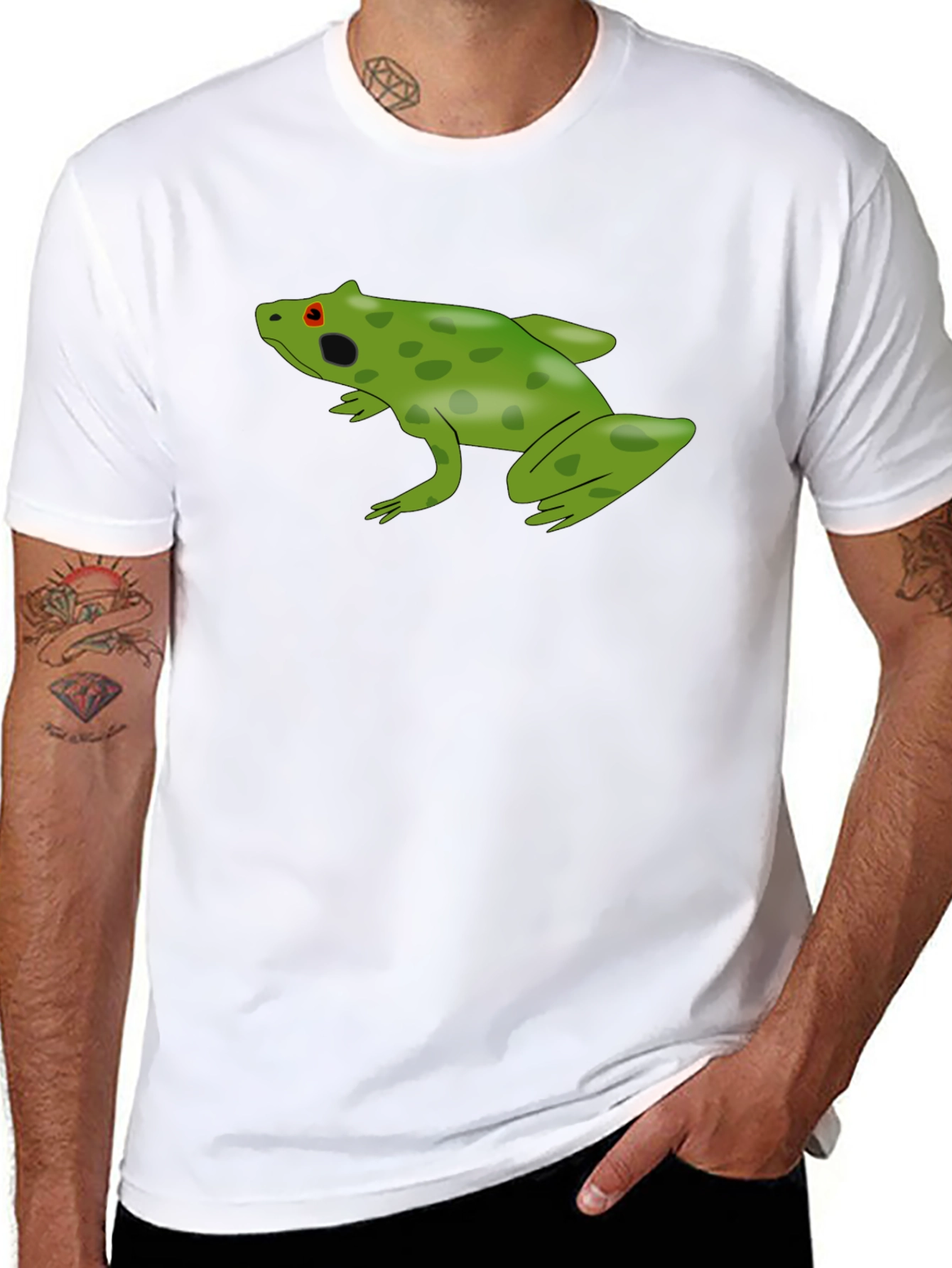 Green Frog Graphic T-Shirt - Casual Cool