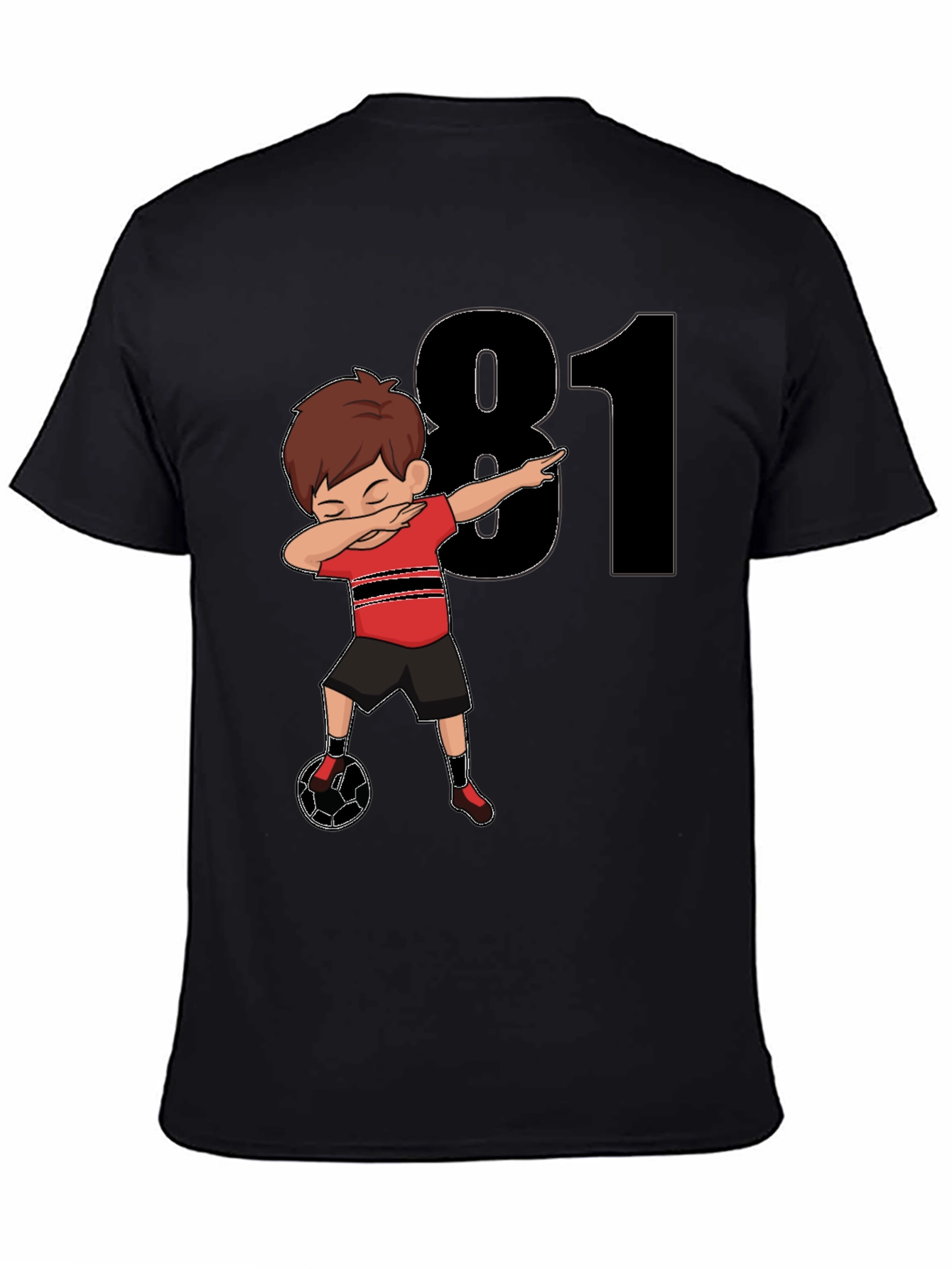 81st Birthday Soccer Dabbing Boy T-Shirt