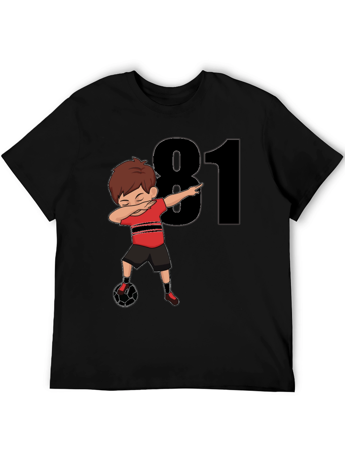 81st Birthday Soccer Dabbing Boy T-Shirt