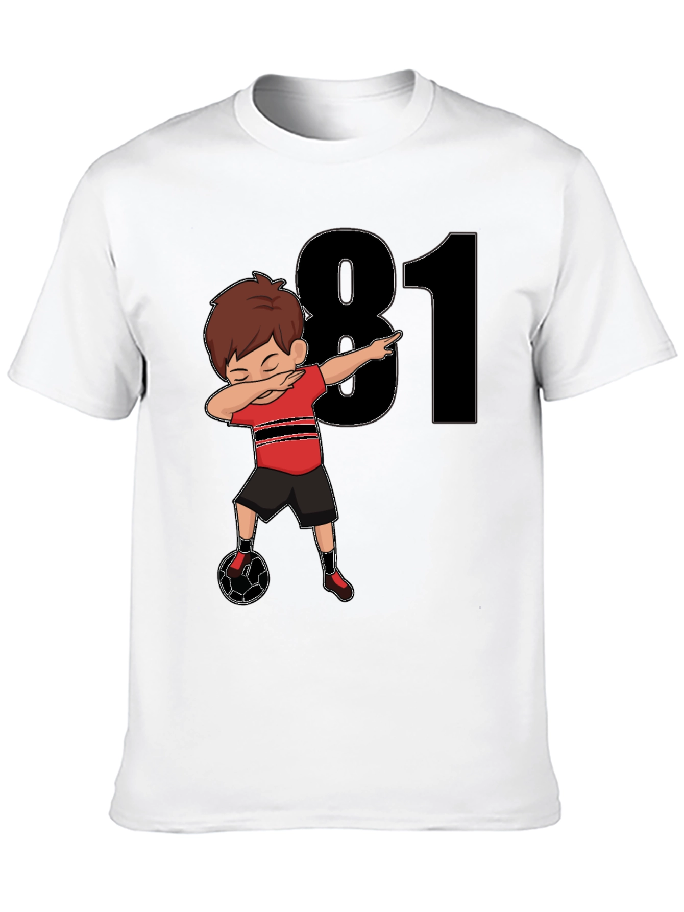 81st Birthday Soccer Dabbing Boy T-Shirt