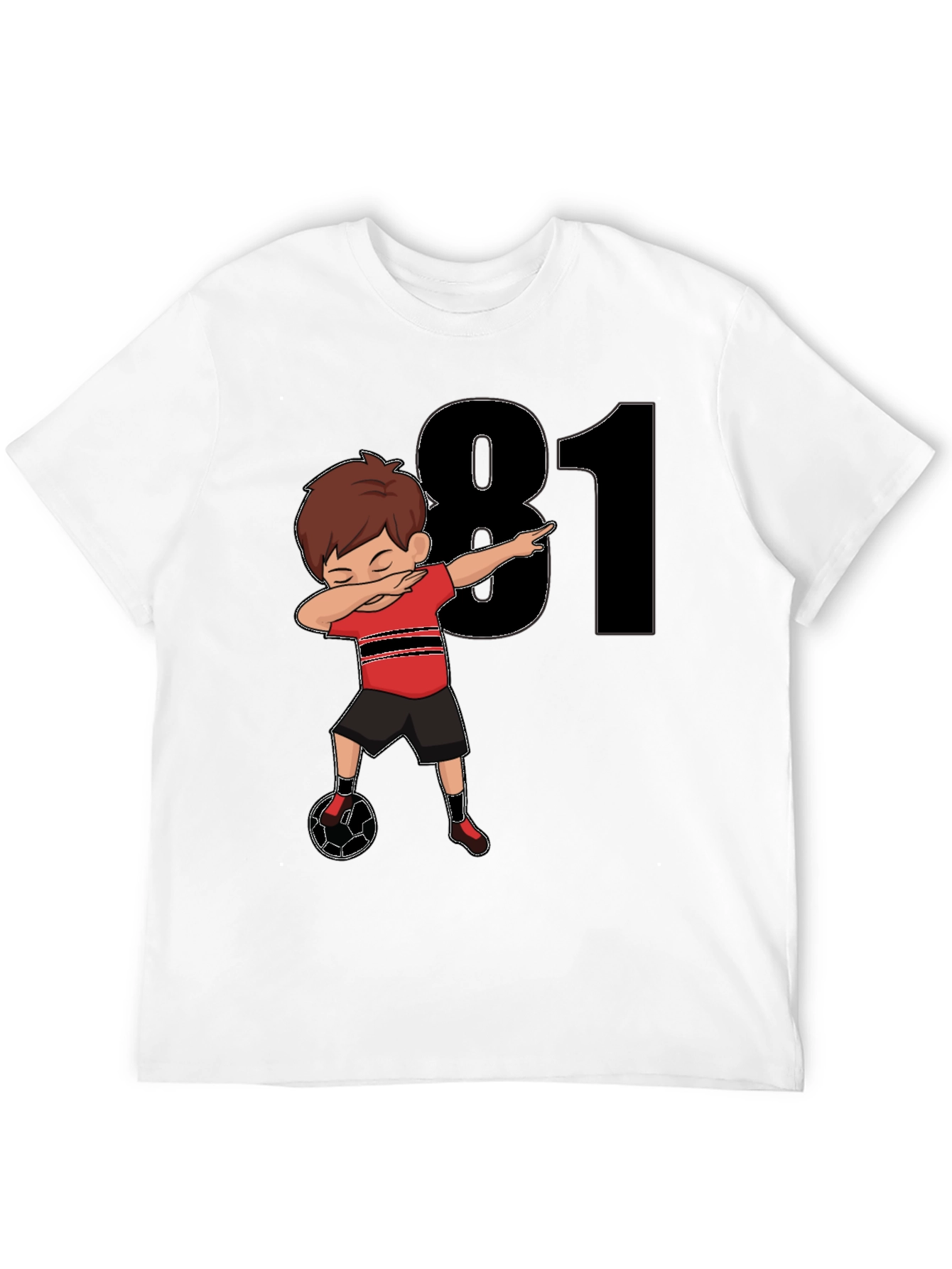 81st Birthday Soccer Dabbing Boy T-Shirt