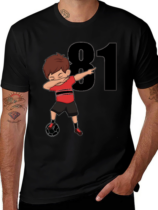 81st Birthday Soccer Dabbing Boy T-Shirt