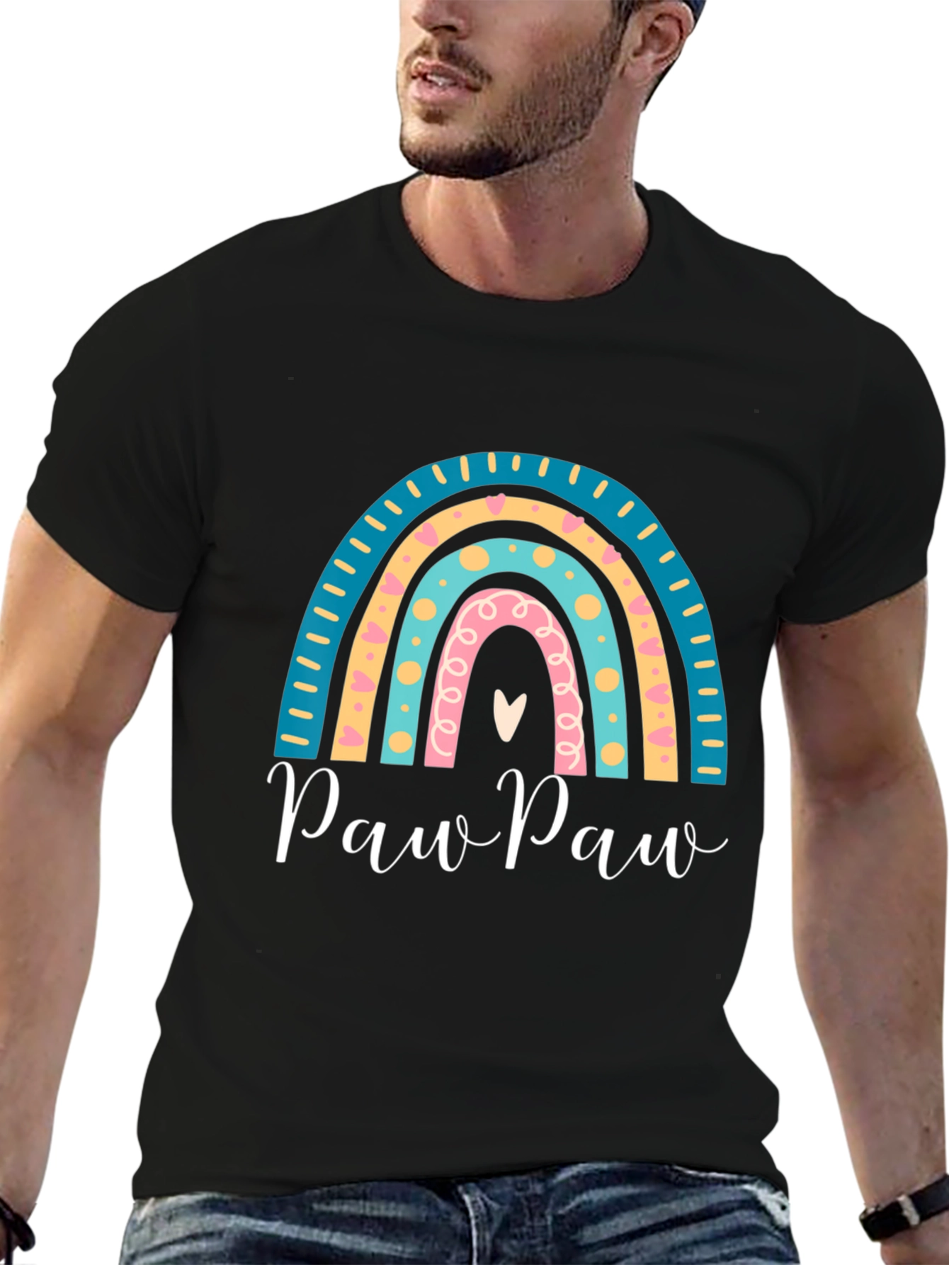 Paw Paw Rainbow Graphic Tee - Perfect Gift!