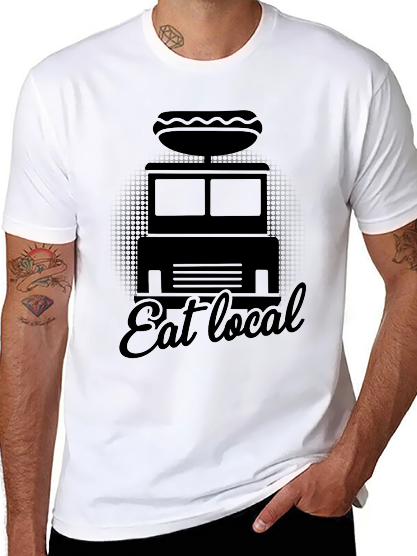 Eat Local T-Shirt - Food Truck Graphic Tee