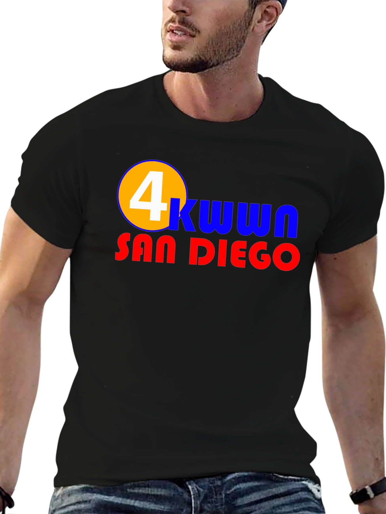 San Diego 4 KWWN T-Shirt - Black
