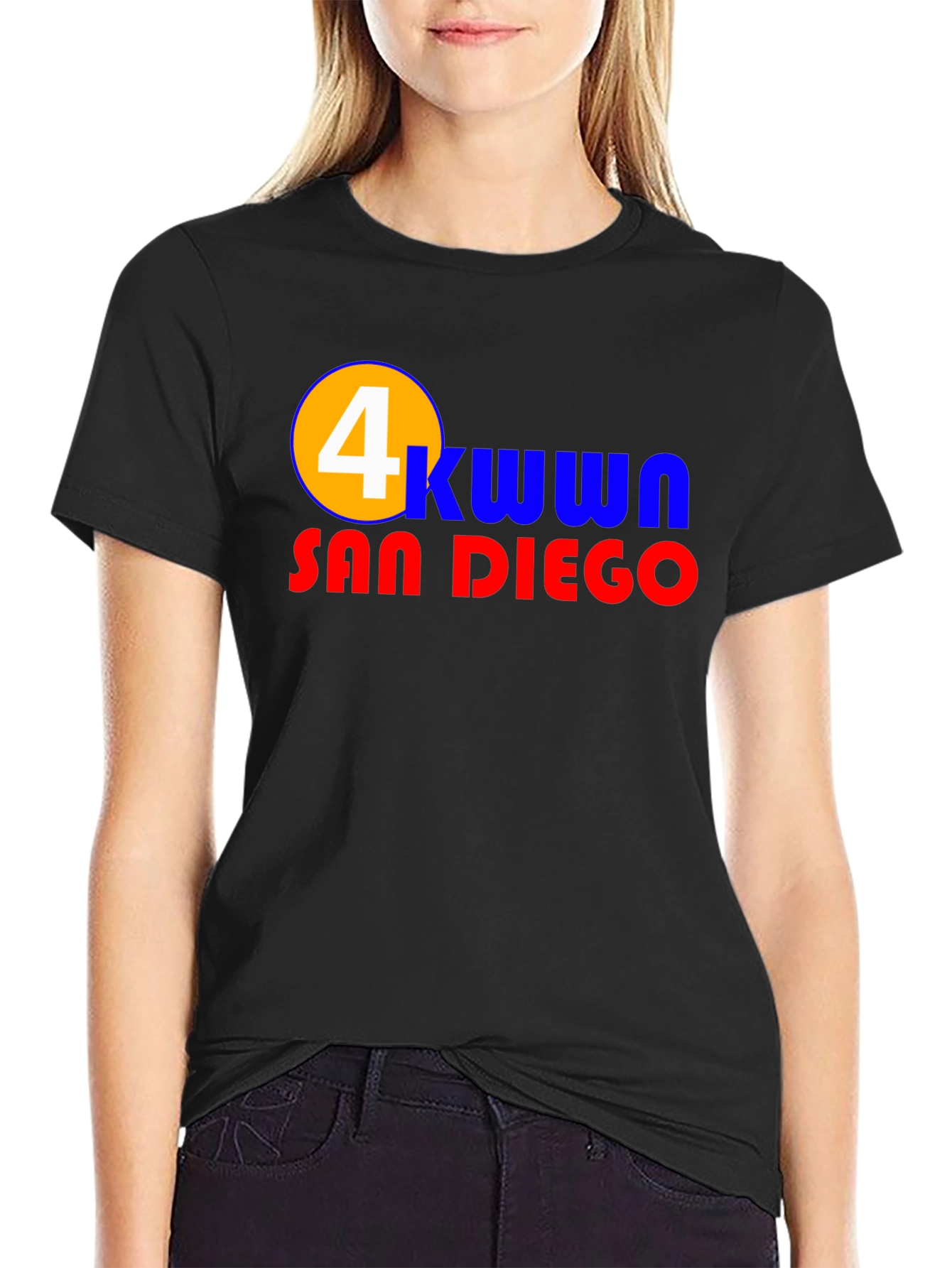 San Diego 4 KWWN T-Shirt - Black