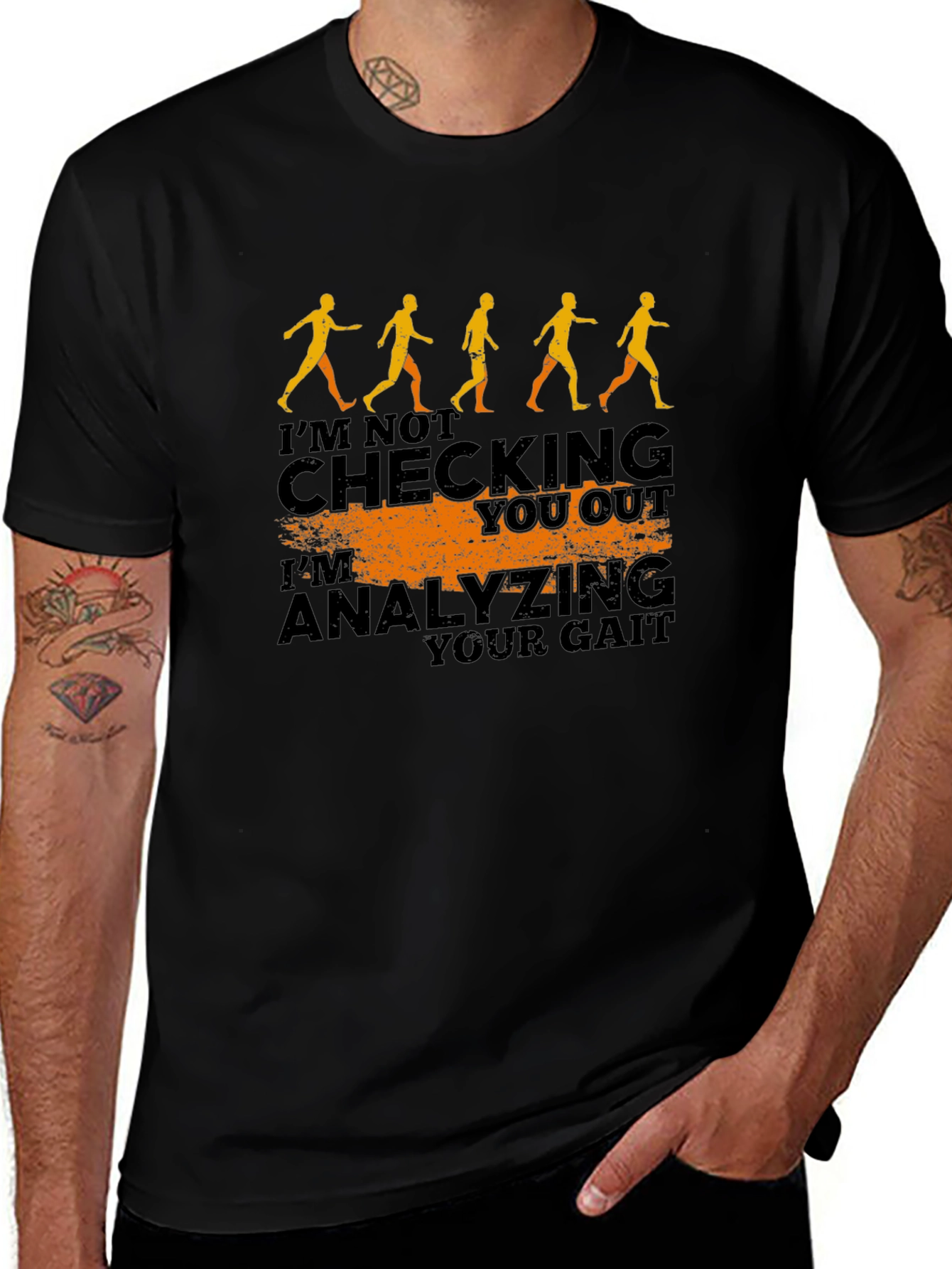 Gait Analysis Graphic Novelty Mens T-Shirt