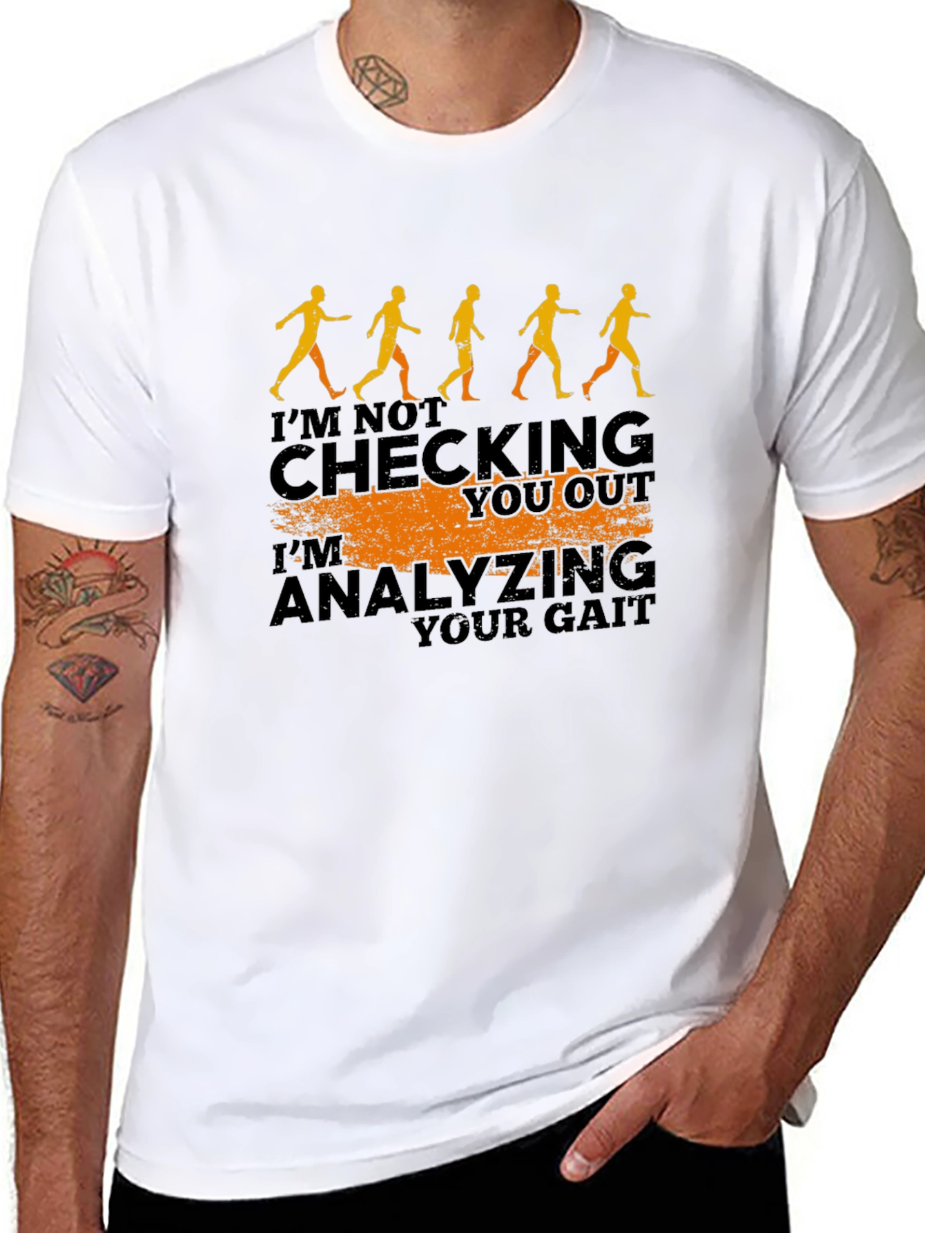 Gait Analysis Graphic Novelty Mens T-Shirt