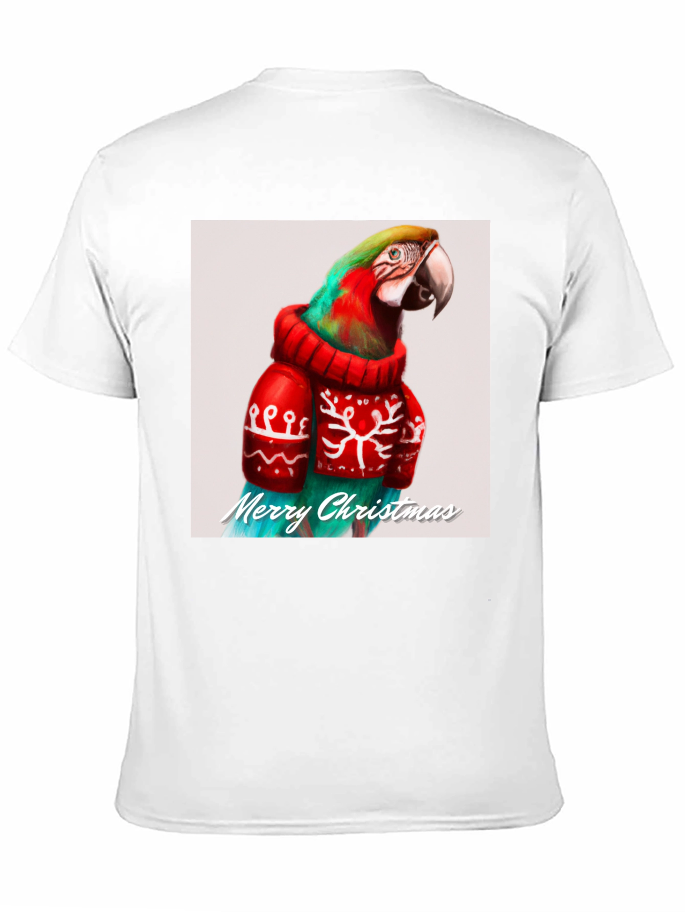 Festive Parrot Christmas T-Shirt