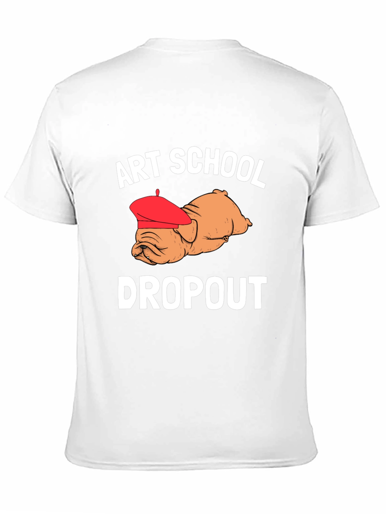 Art School Dropout T-Shirt Bulldog in Beret