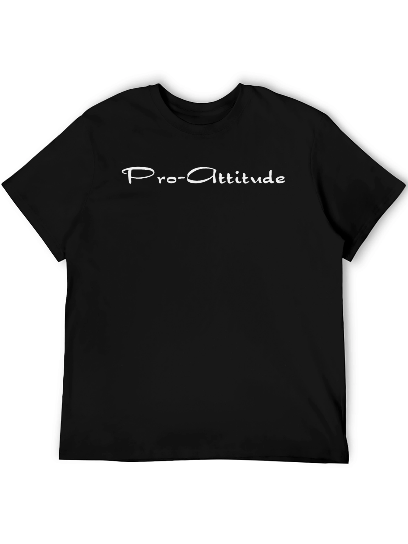 Pro-Attitude Black Graphic Tee - Casual Comfort