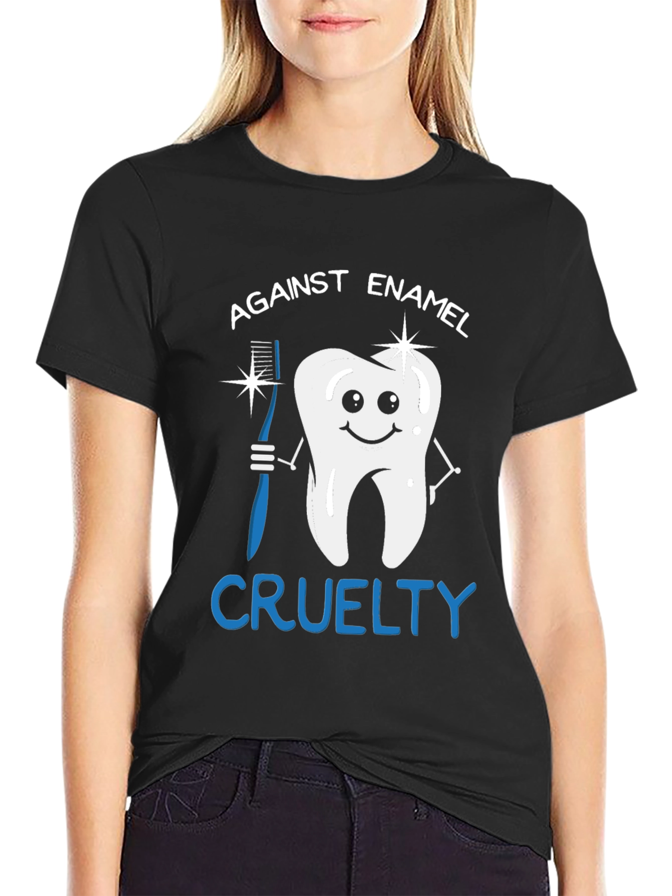 Against Enamel Cruelty Graphic Tee
