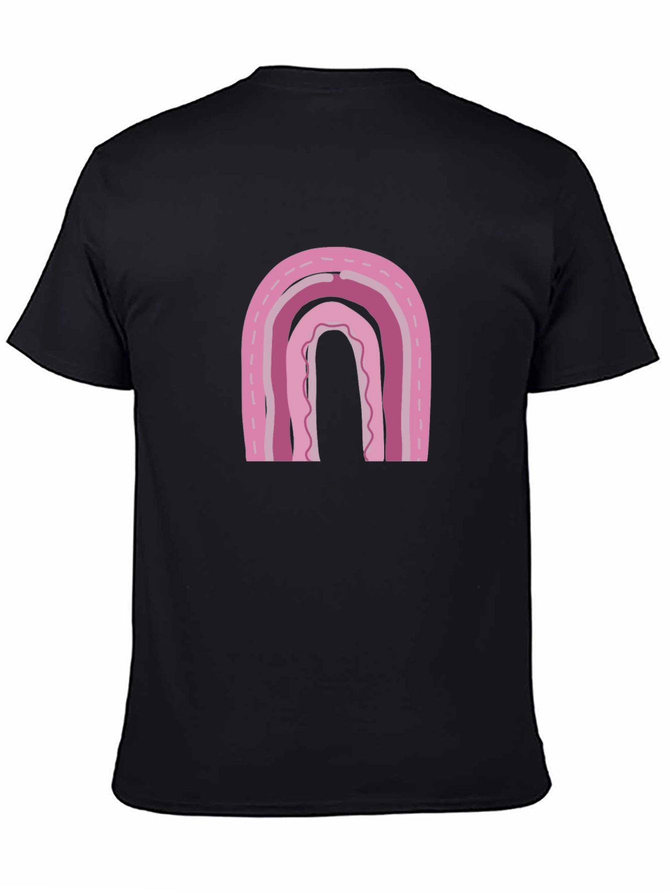 Pink Rainbow Graphic Tee - Casual Comfort