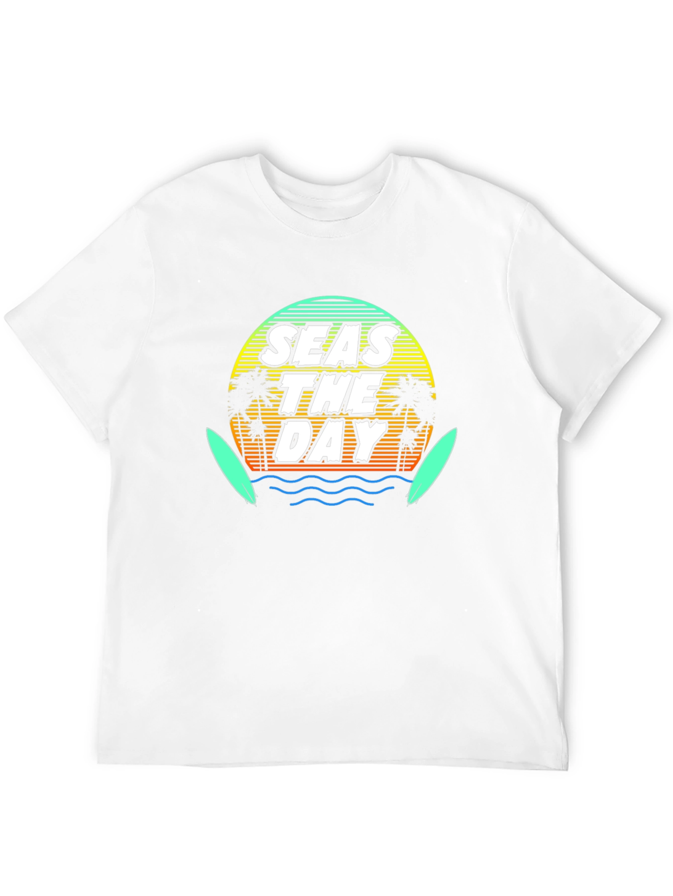 Seas The Day Graphic Tee - Black