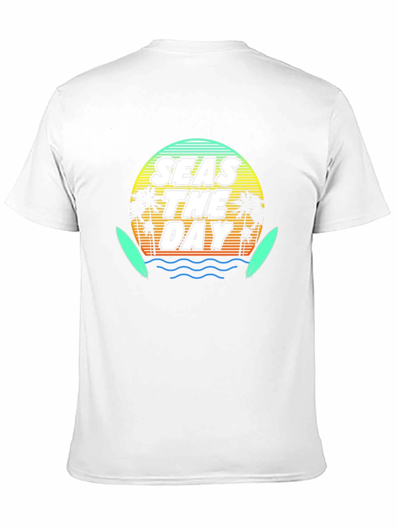 Seas The Day Graphic Tee - Black