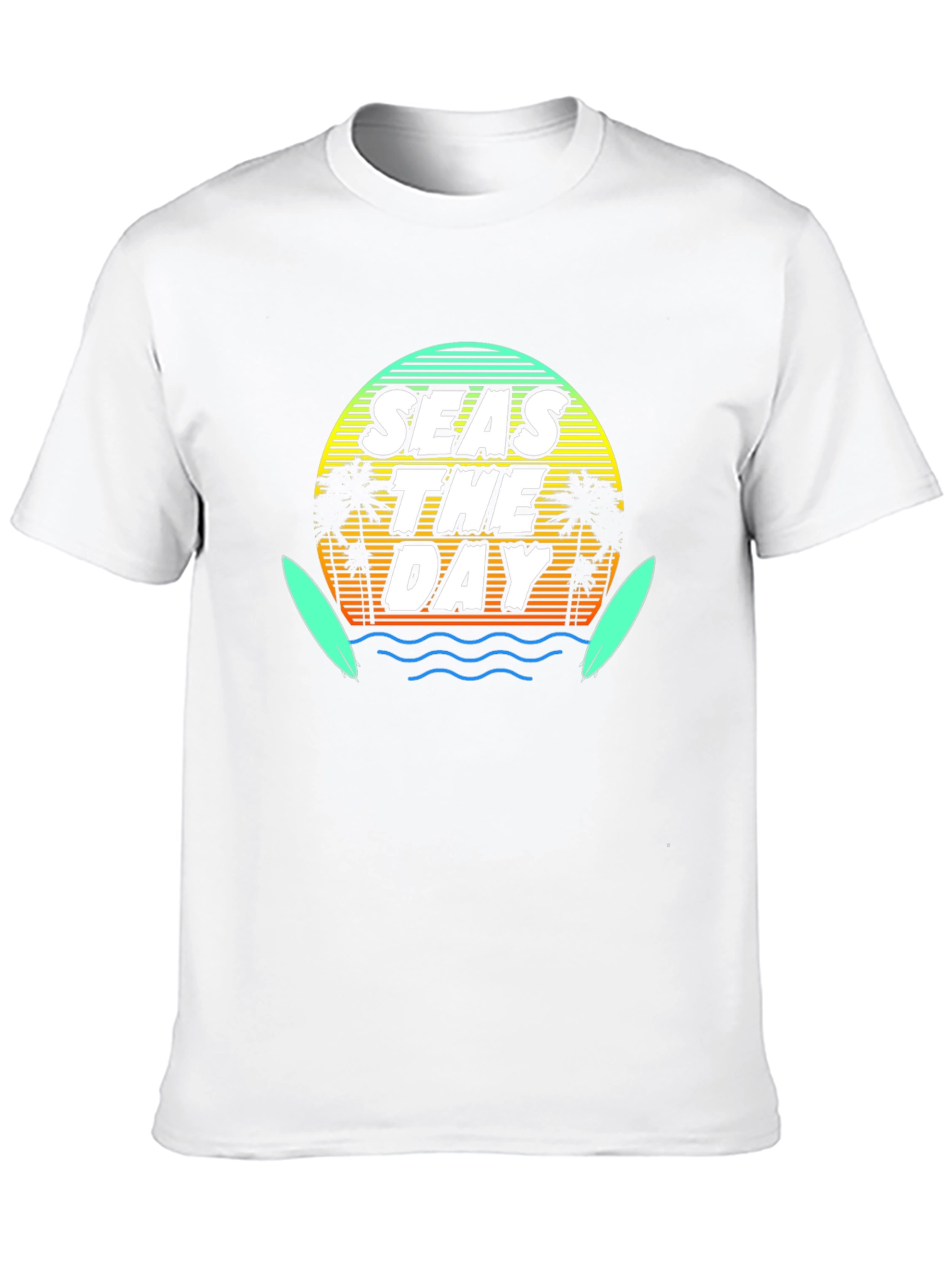 Seas The Day Graphic Tee - Black