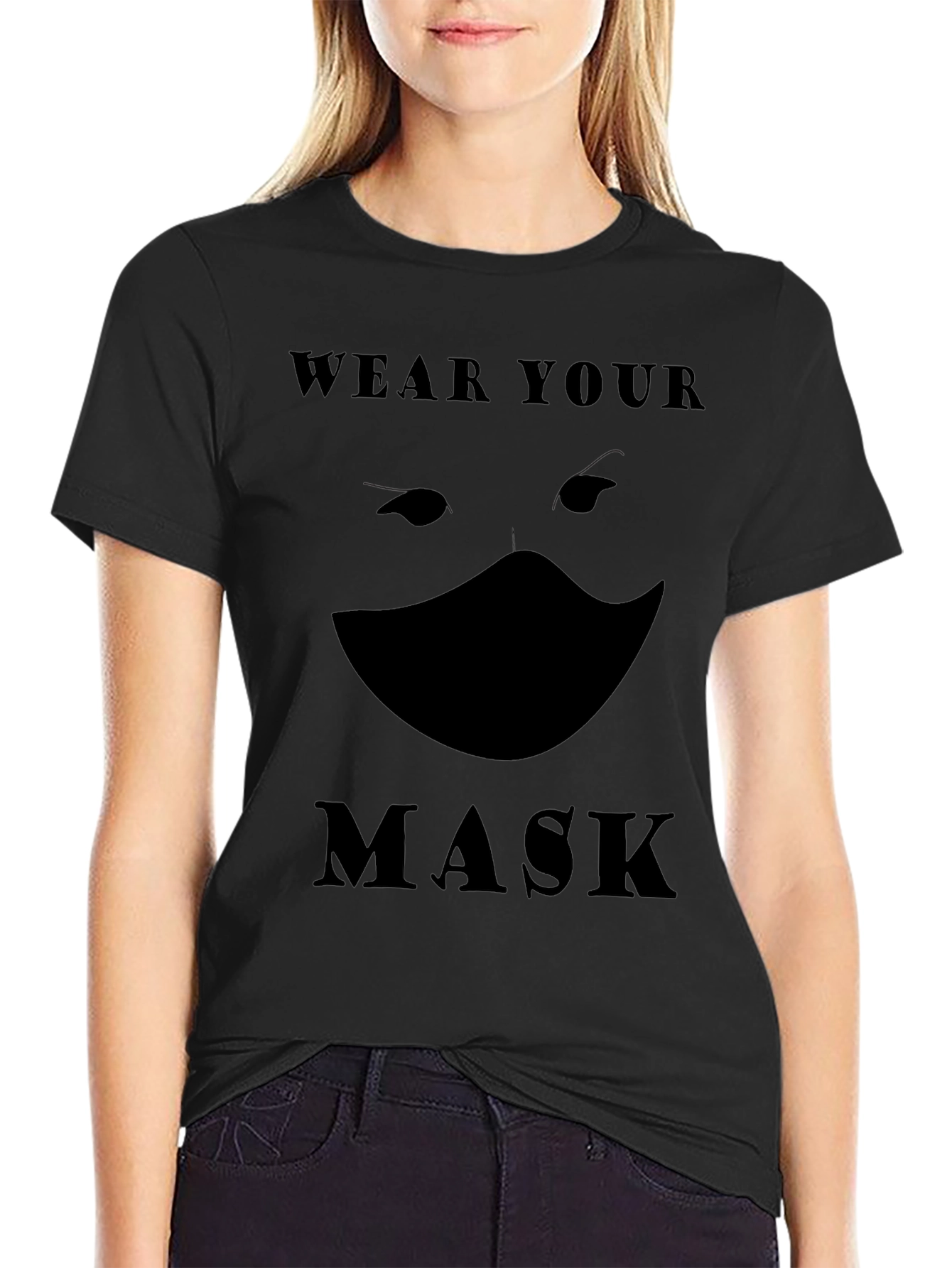 Wear Your Mask T-Shirt - Black Graphic Tee