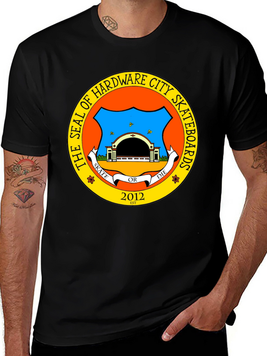 Hardware City Skateboards Black Graphic Tee