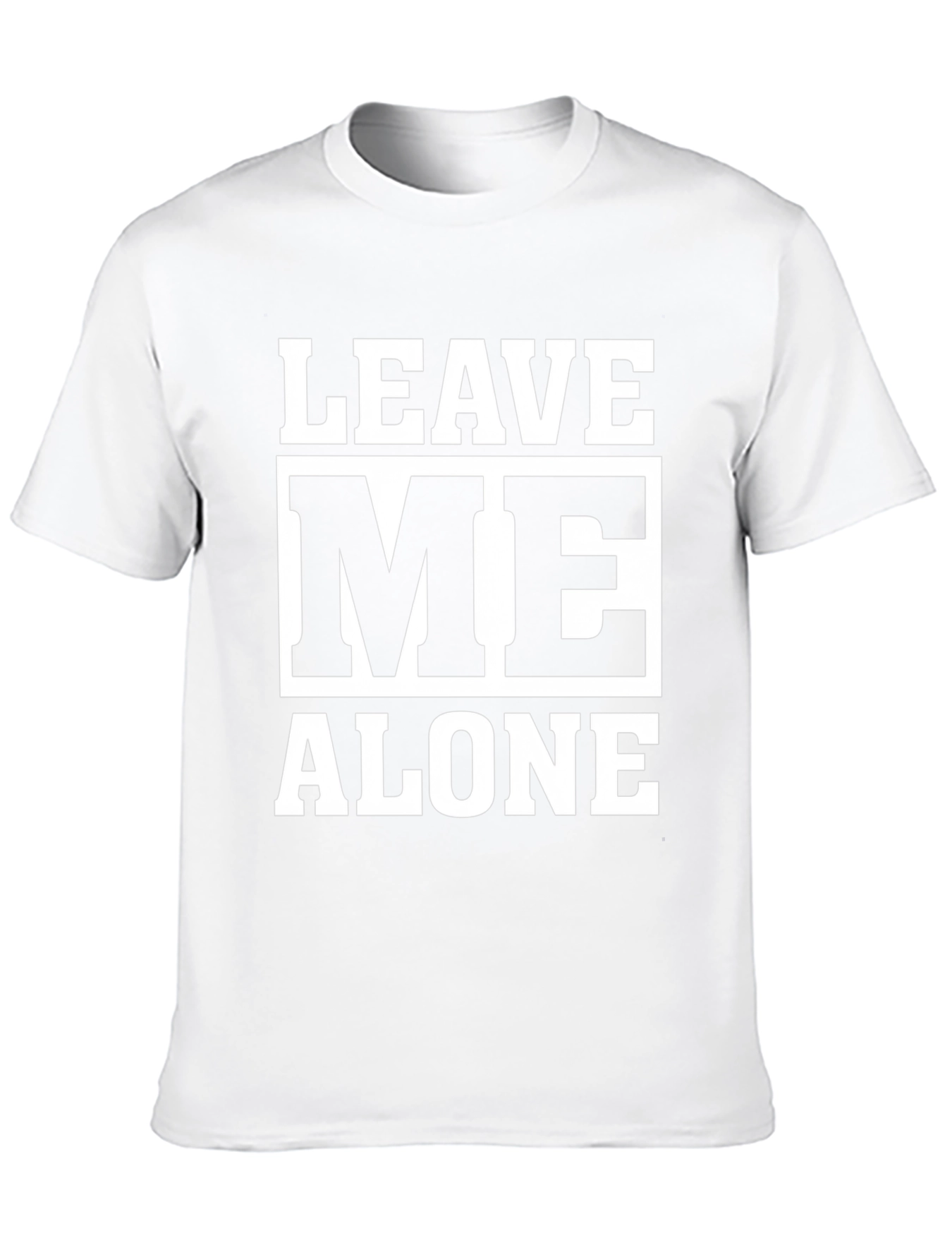 Leave Me Alone Graphic Tee - Black Cotton T-Shirt