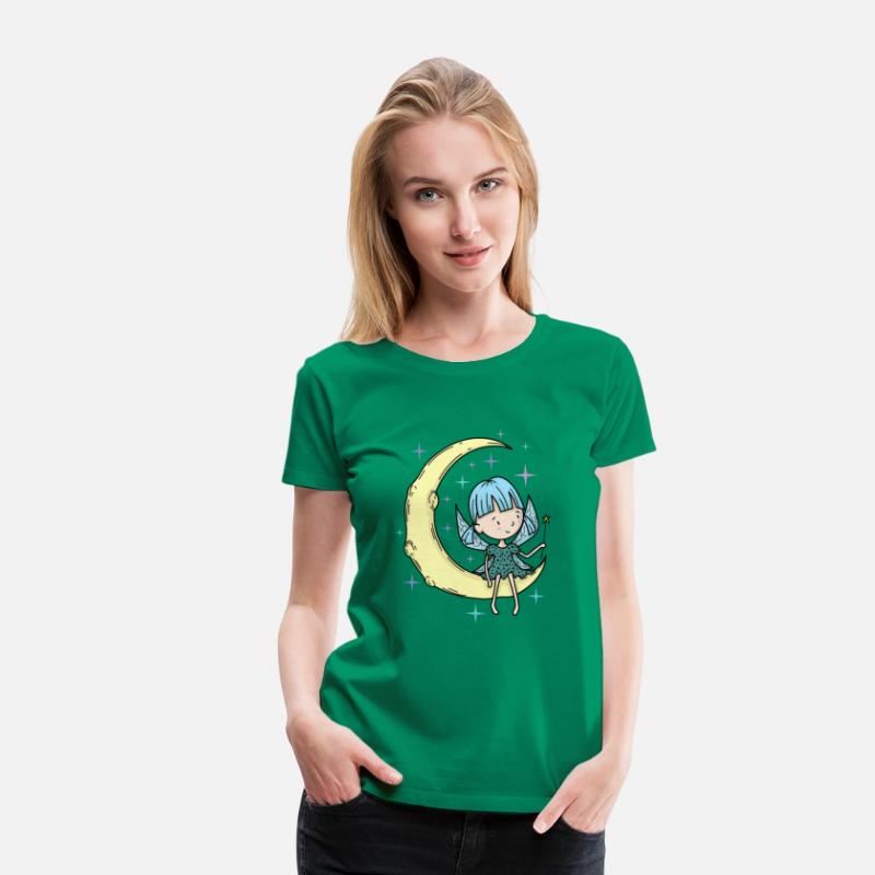 Fairy on the Moon with magic Wand