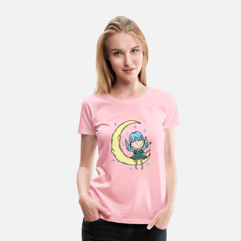 Fairy on the Moon with magic Wand