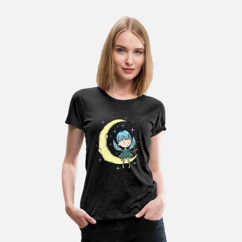 Fairy on the Moon with magic Wand
