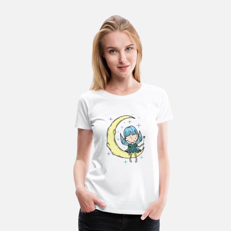 Fairy on the Moon with magic Wand