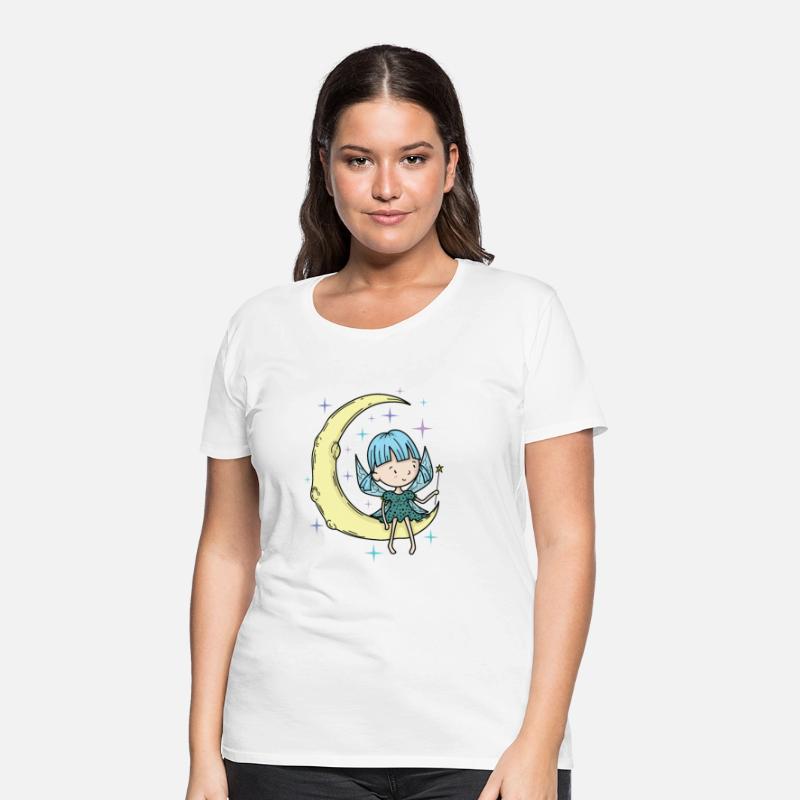 Fairy on the Moon with magic Wand