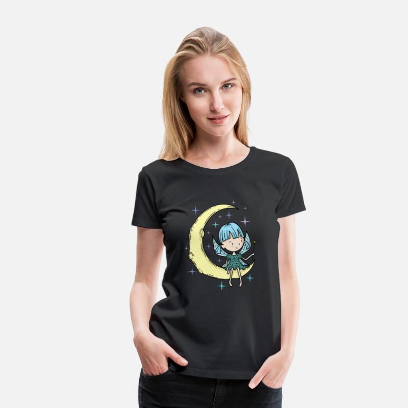 Fairy on the Moon with magic Wand
