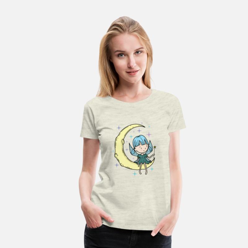 Fairy on the Moon with magic Wand