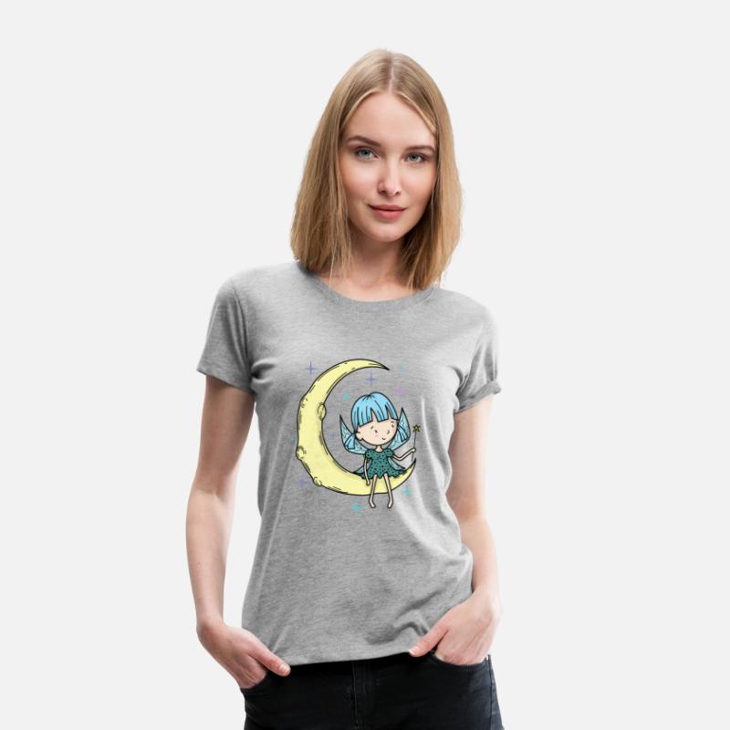 Fairy on the Moon with magic Wand