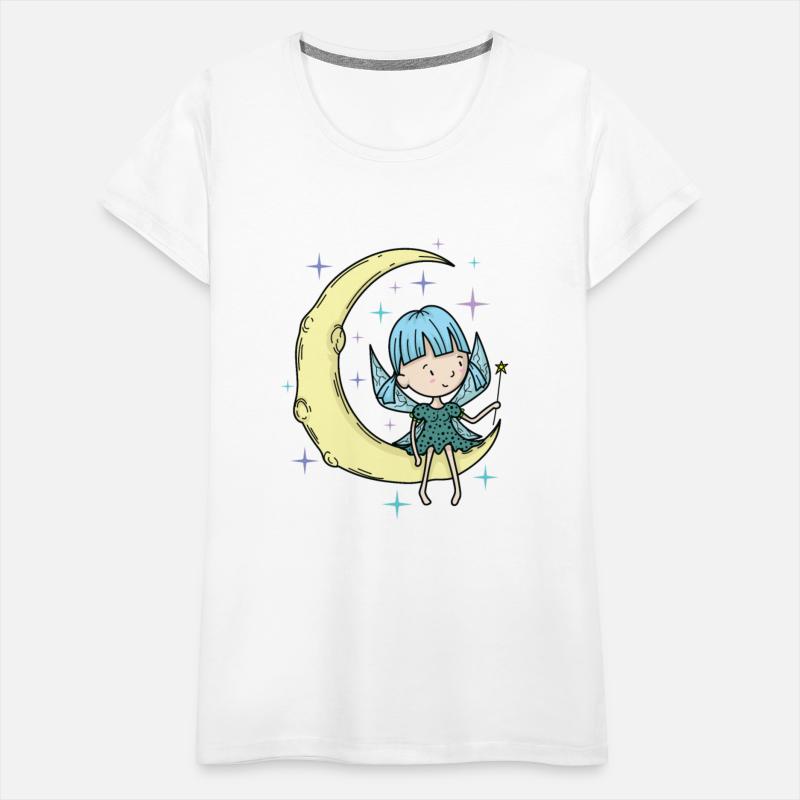 Fairy on the Moon with magic Wand