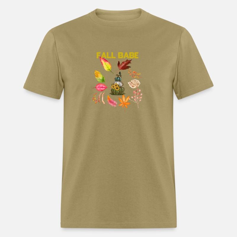 Fall Babe Three Pumpkins With Leaves