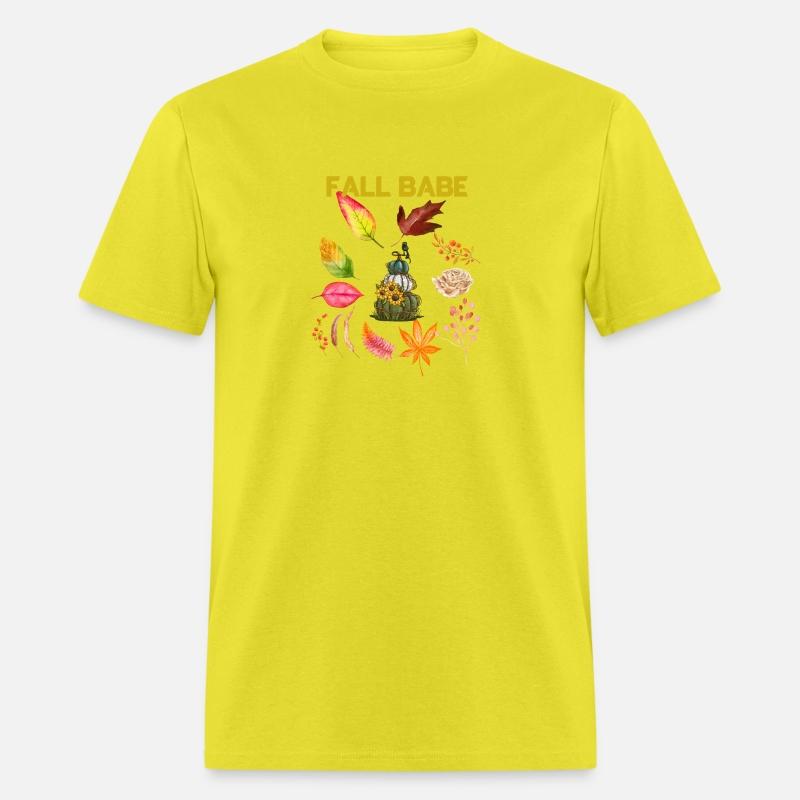 Fall Babe Three Pumpkins With Leaves
