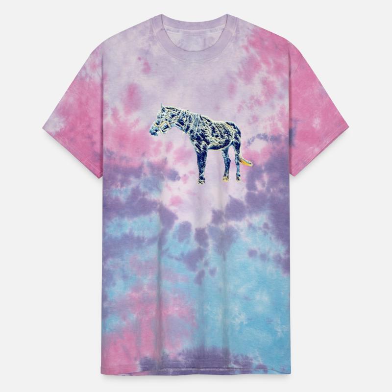 Fantastic anime blue waves horse