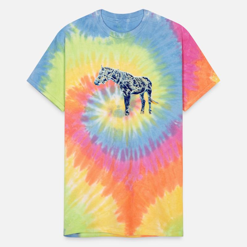 Fantastic anime blue waves horse