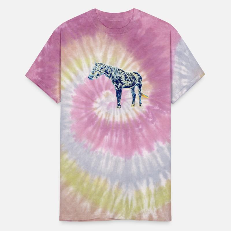 Fantastic anime blue waves horse