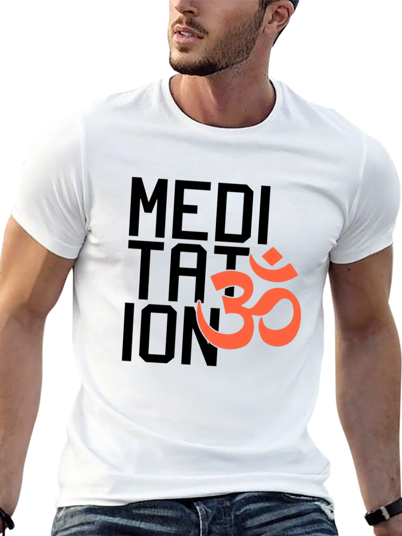 Meditation Om Symbol Black T-Shirt