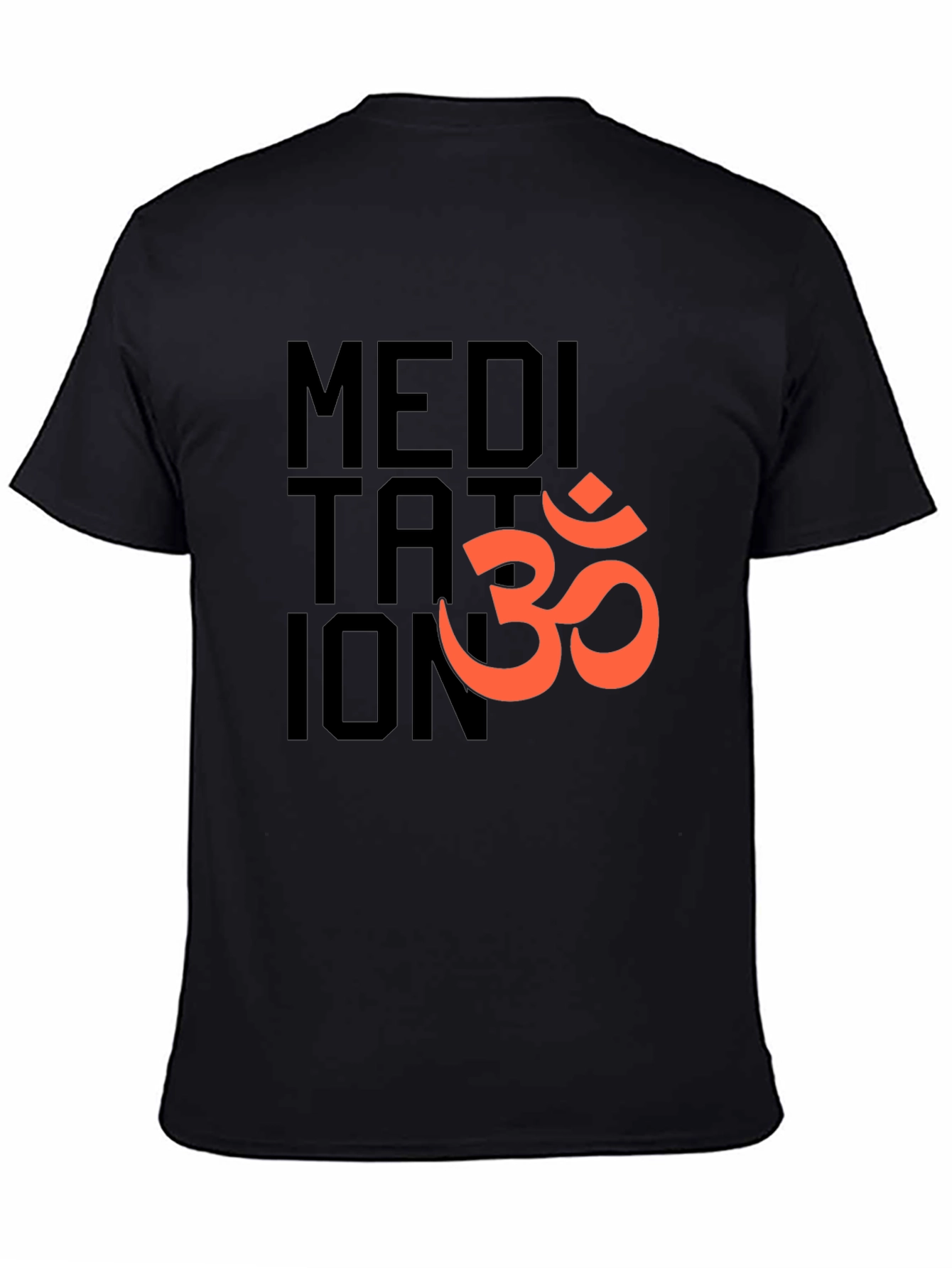 Meditation Om Symbol Black T-Shirt