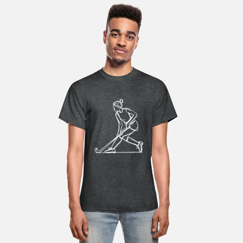 Female Field Hockey Player Drawing