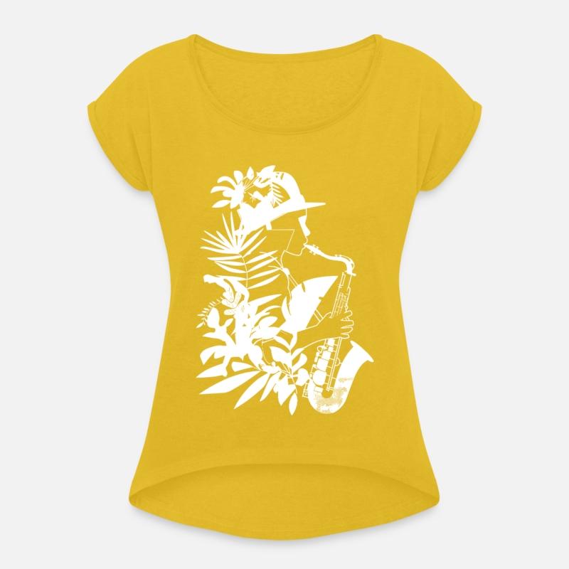 Female Saxophonist Comic Look
