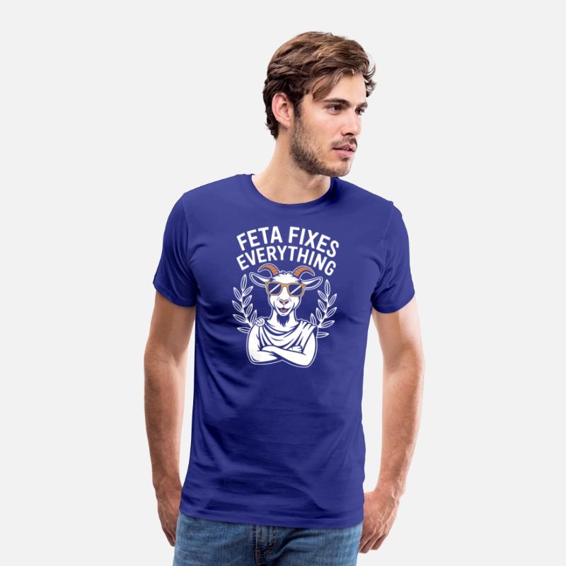 Feta Fixes Everything Goat Graphic T-Shirt