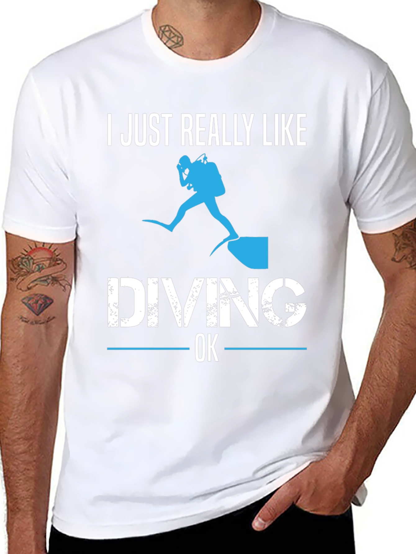 Diving Enthusiast Graphic T-Shirt