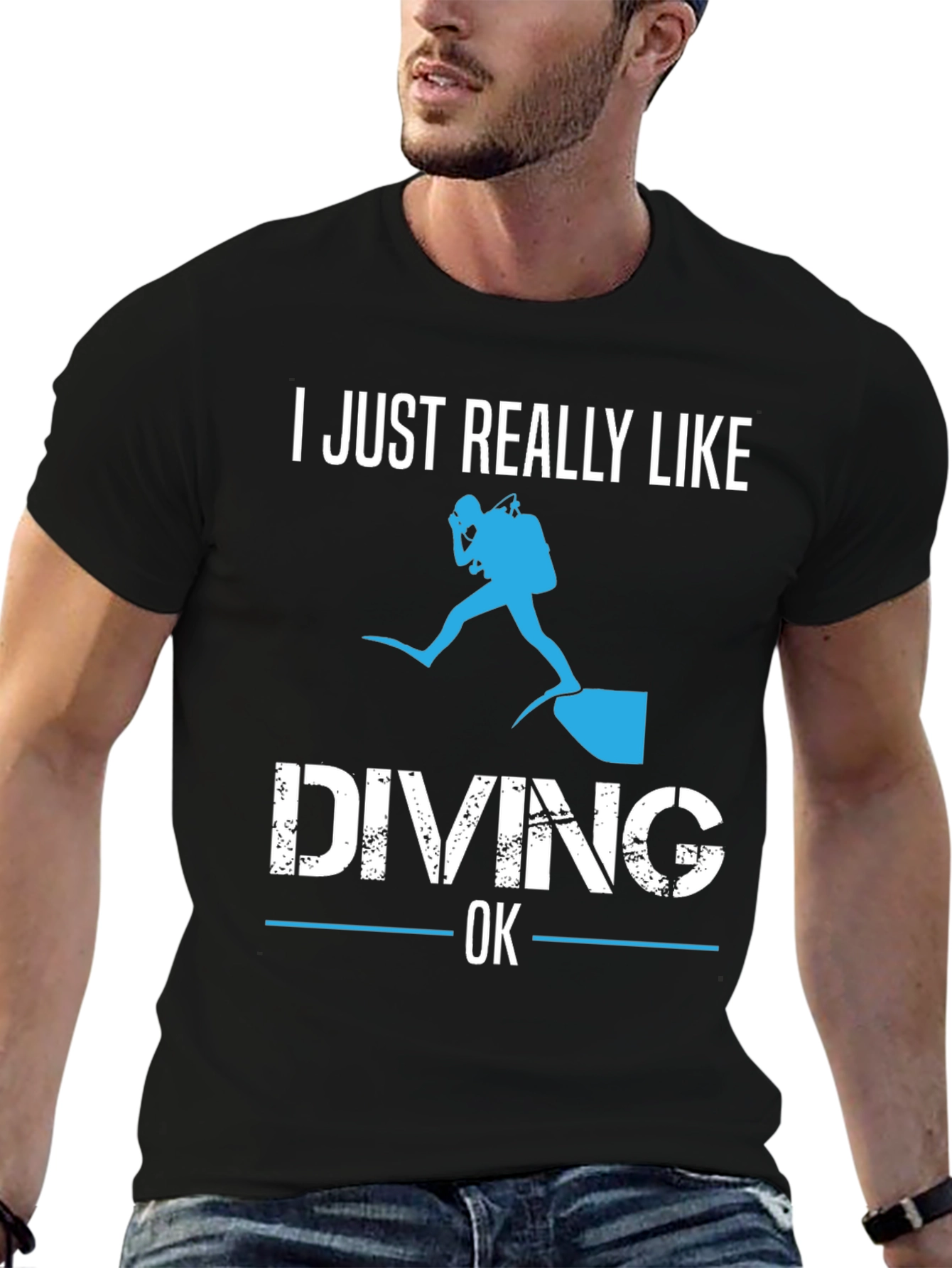 Diving Enthusiast Graphic T-Shirt