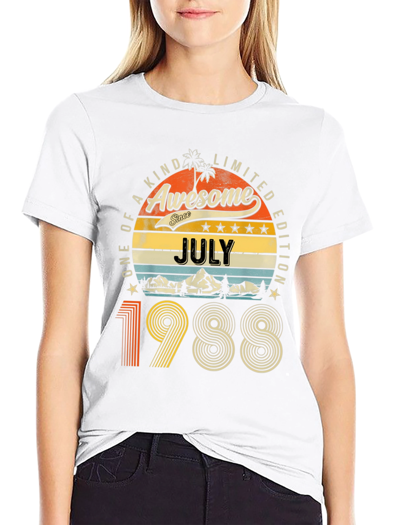Awesome July 1988 Limited Edition Graphic T-Shirt