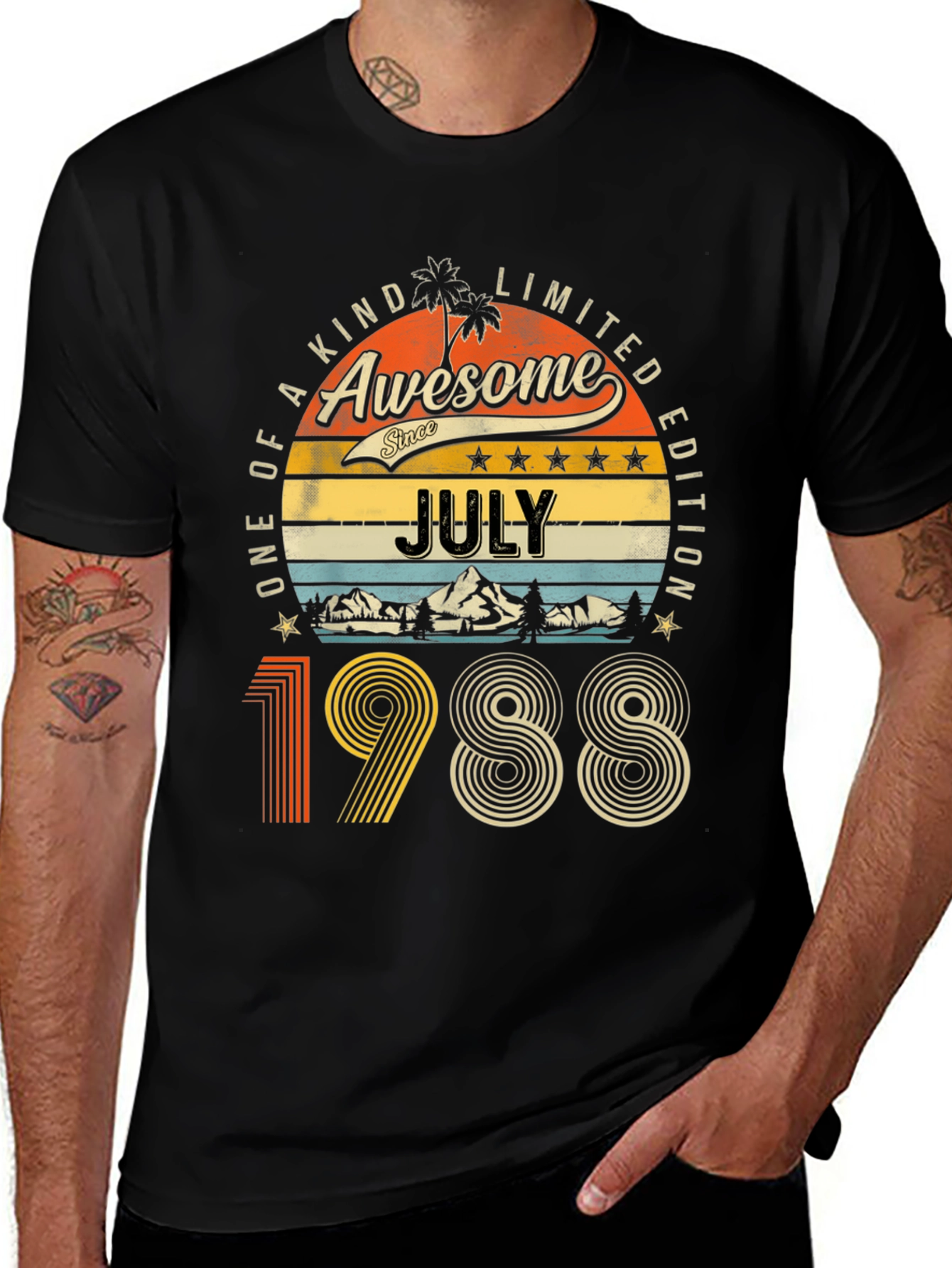 Awesome July 1988 Limited Edition Graphic T-Shirt