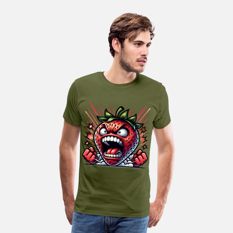 Fierce Strawberry Cartoon Art