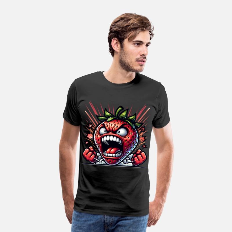 Fierce Strawberry Cartoon Art